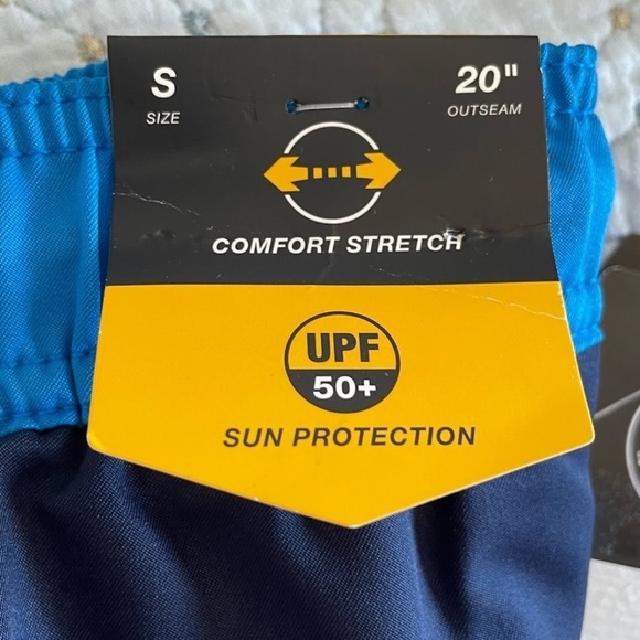 NWT Speedo Men’s Navy Blue Swim Trunks; Size Small; UPF 50+ Pool Beach - Picture 5 of 7